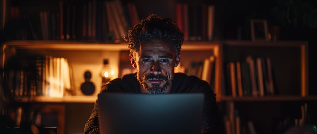 Professional reviewing a weak LinkedIn profile while missed opportunities fade away