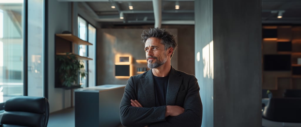 Entrepreneur deciding whether to use a personal name or separate company name for a business