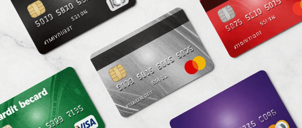 A close-up of a hand holding a sleek credit card against a softly blurred background of a cozy home office.