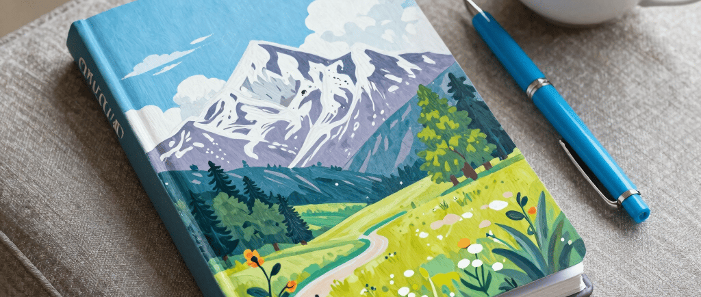 a person sitting at a table reading a book