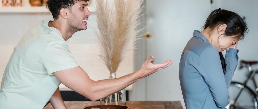 married couple fighting