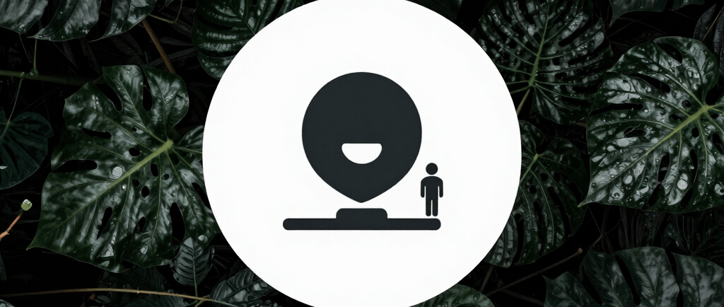 A graphic about isolation in the marketplace featuring a person icon and green Monstera leaves.
