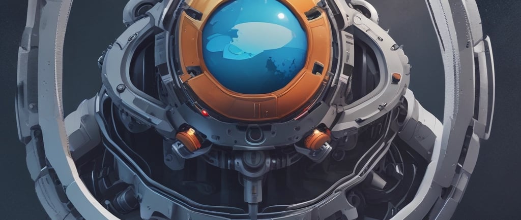 A focused professional analyzing AI-driven data charts on a laptop in an oil rig control room.