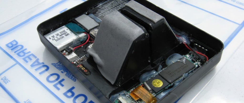 a small electronic device with a small electronic device