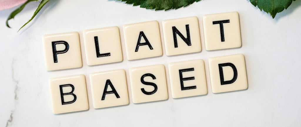 the words "plant-based"