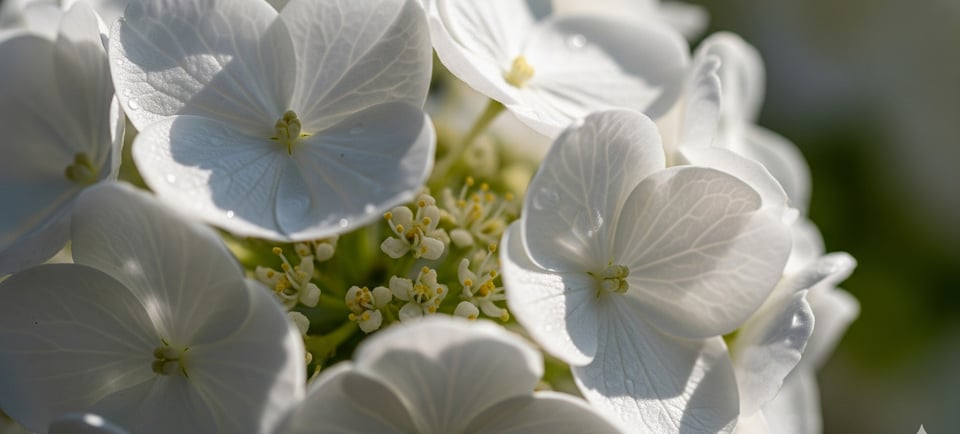 close of white flowers