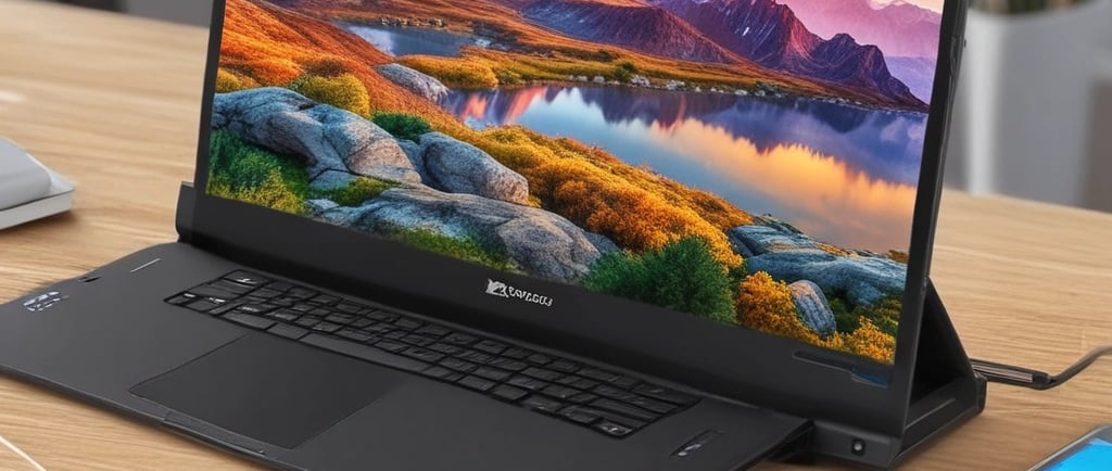 a desk with a monitor, keyboard, mouse and a fish tank