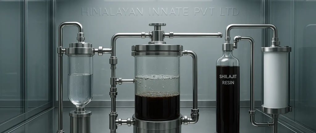 golden shilajit modern purification system 