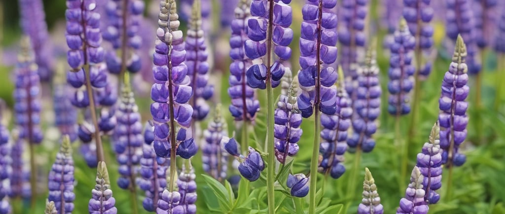 lupine flowers growing