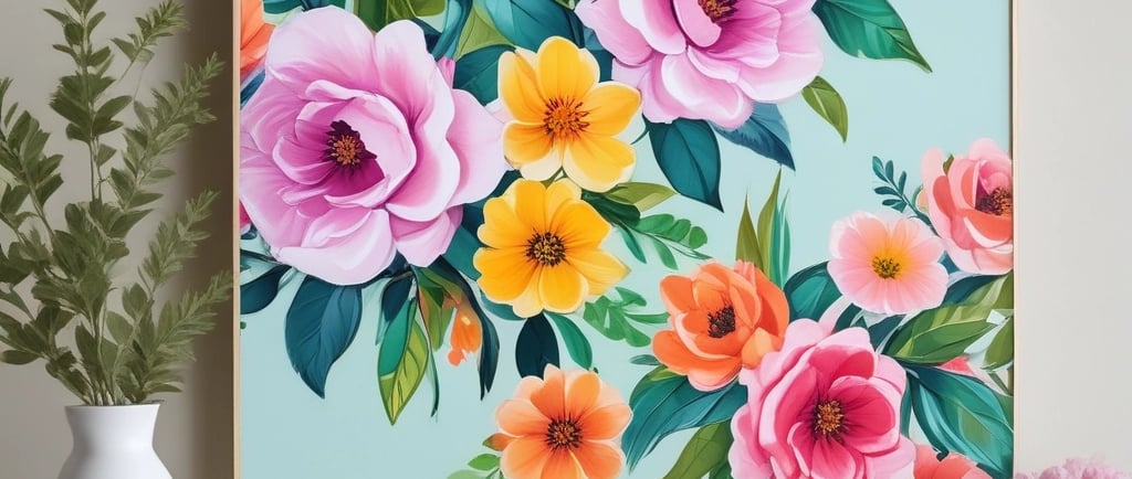 how to paint flowers