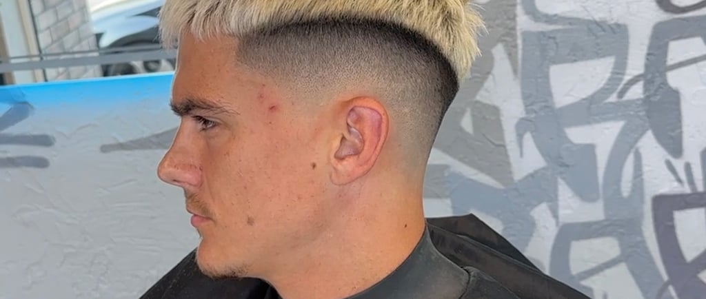 skin fade ant dazytu plauku