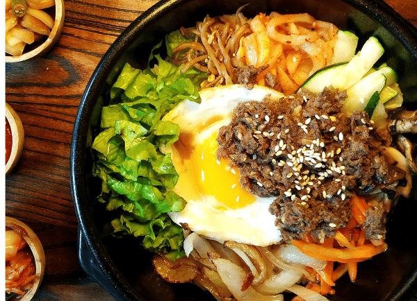 healthy meal bowl on the table 