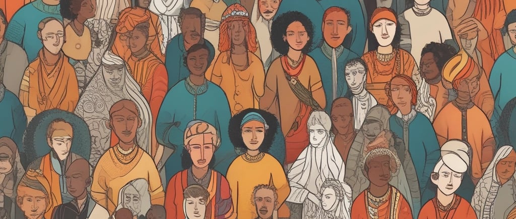 woman ride on teal bike watching poster at the street