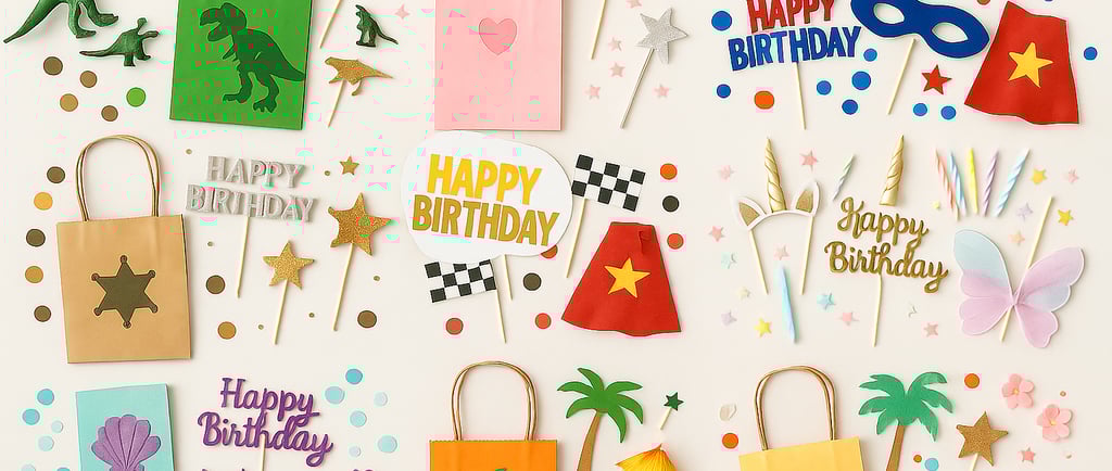 10 unique birthday party themes for kids including dinosaur, princess, superhero, and more custom 3D