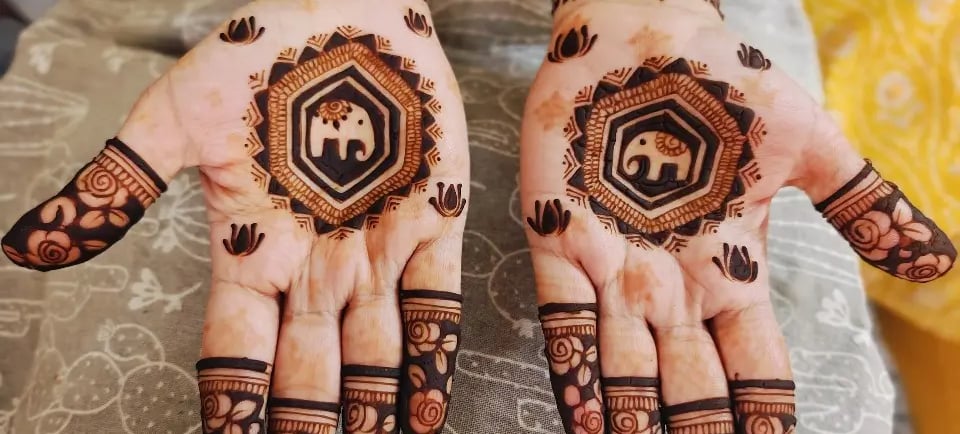 Simple mehndi designs for beginners