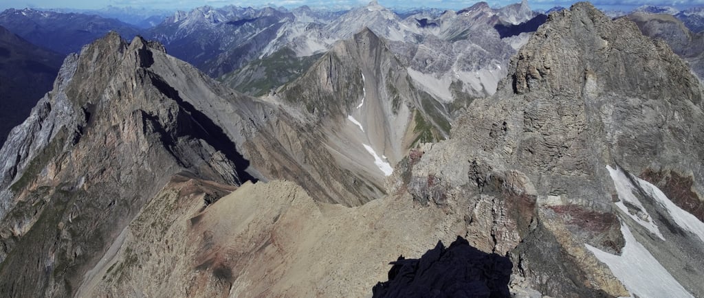 lechtaler alpen höhenweg sonne wolken gipfelpanorama