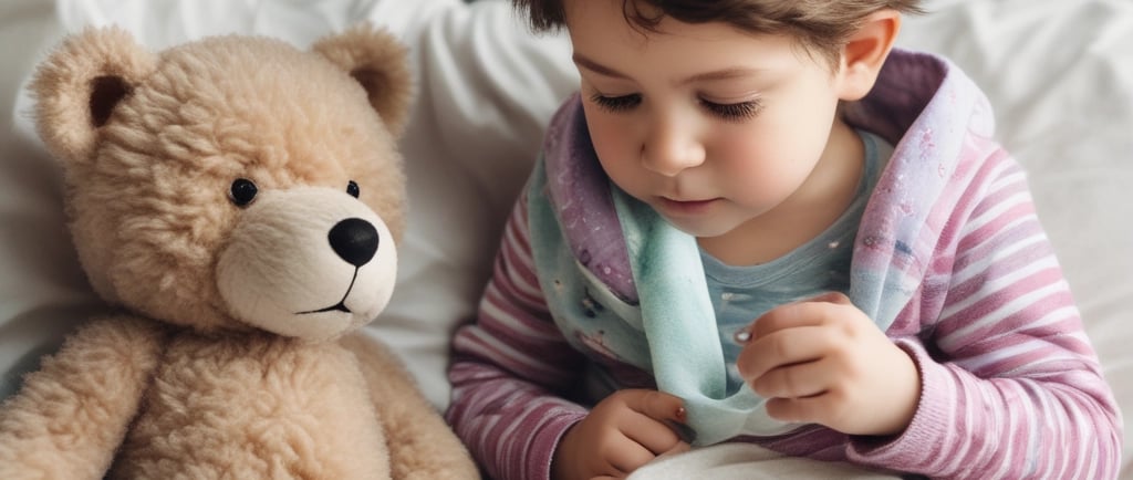 woman inject boy on arm