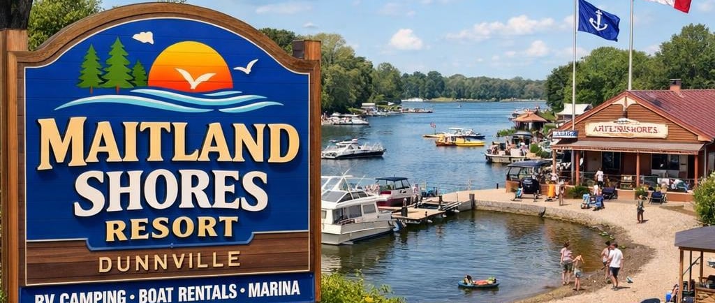 Lake Erie campground Ontario RV park near Dunnville Ontario Grand River RV camping Port Maitland cam