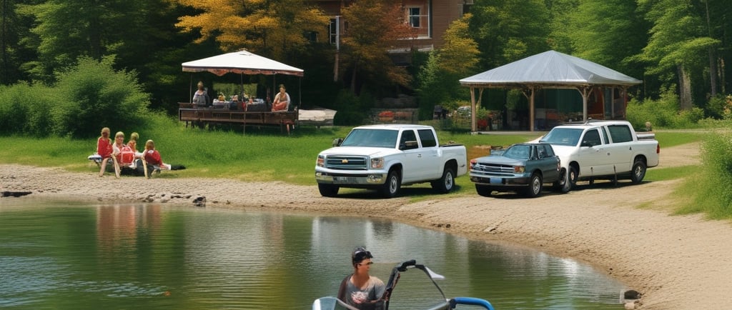 Camping at Wasaga Beach, Ontario