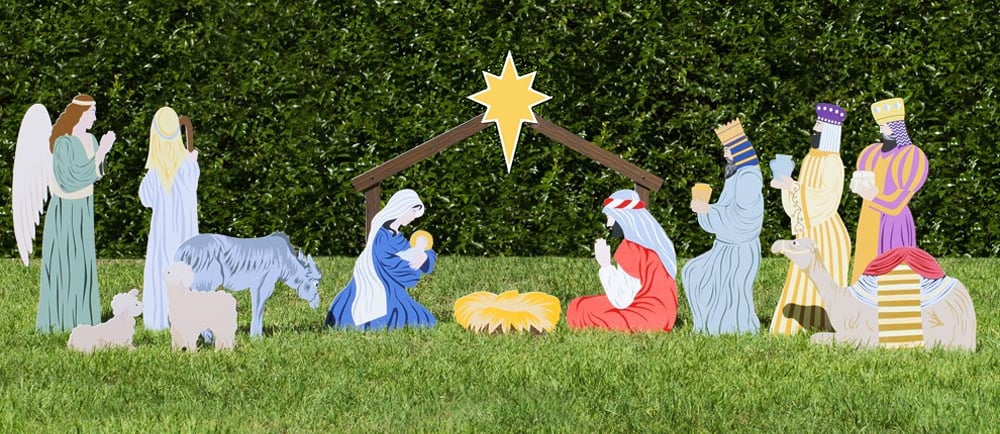 Outdoor Nativity display