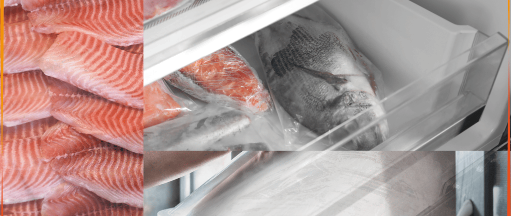 Processamento em indústria de pescados com equipamentos em inox