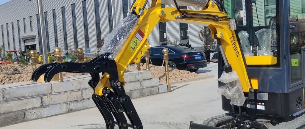 mini excavator grapple