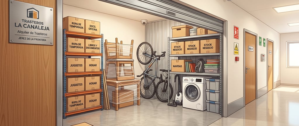 prodcutos típicos que se guardan en un trastero de alquiler