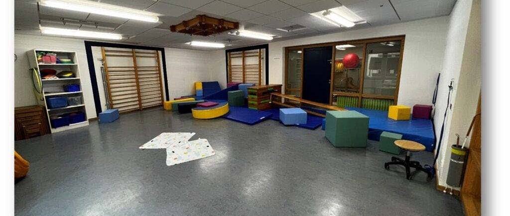 Bewegungsbaustelle in der Kita als Angebot.