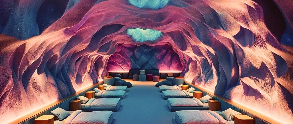 Raumgestaltung eines Schlafraumes in der Kita der Zukunft.