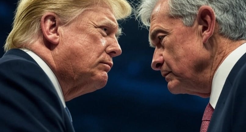 donald trump dan jerome powell