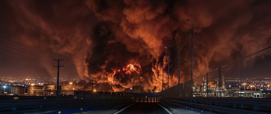 Kebakaran Hebat di Fasilitas Minyak Shahran Teheran: Israel Klaim Serangan, Iran Sebut Aksi Terorisme