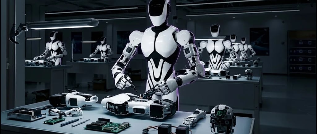 Robot Humanoid Unitree Rakit Robot Lain di Pabrik: Babak Baru Otomatisasi Industri China