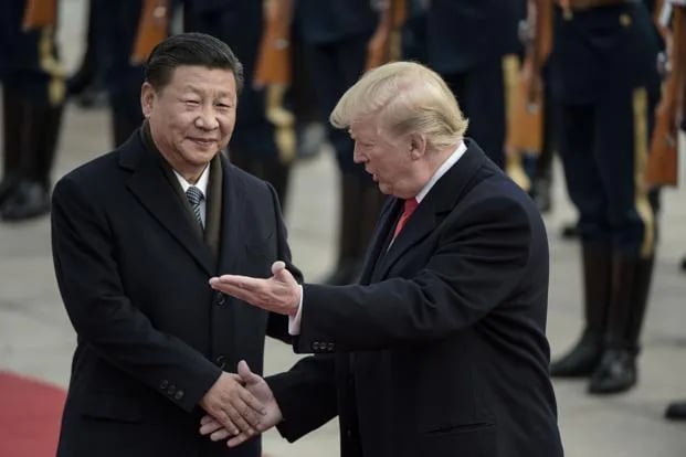 Xi jinping dengan Donald Trump