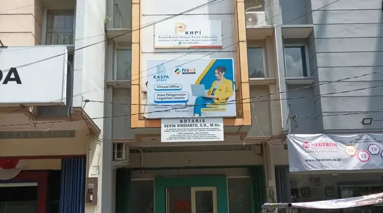 view depan ruko coworking space kaspa space solo