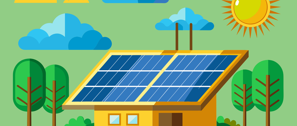 solar panels on house