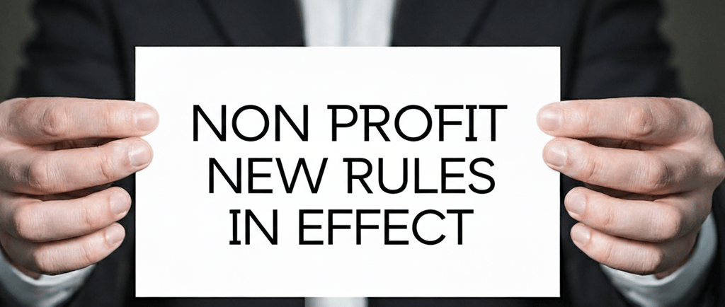 Non profit new rules in effect 