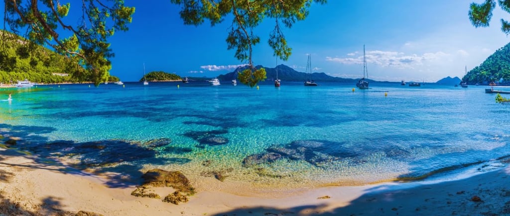 vista praia da cidade de palma mallorca