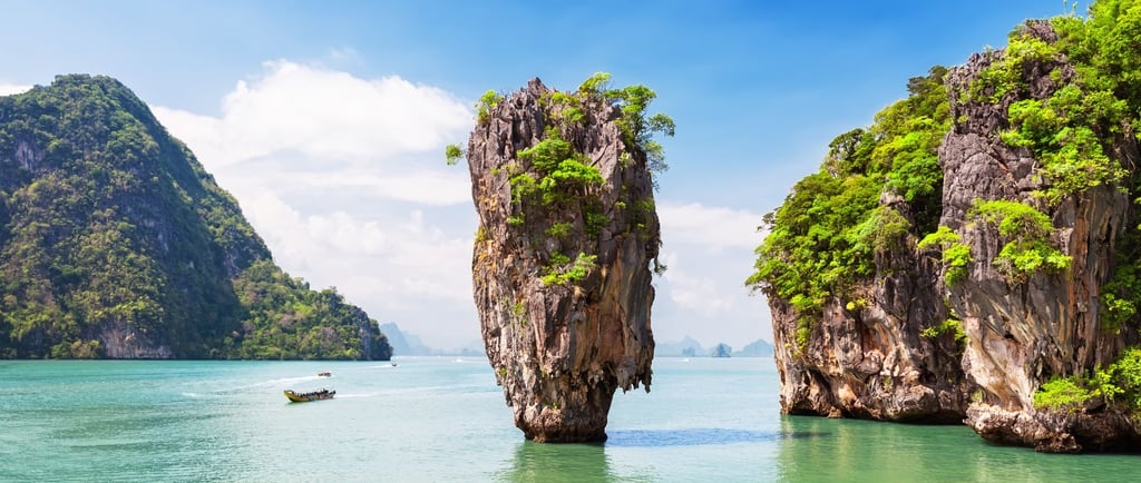 foto da baia proximo ilha do james bond phuket 