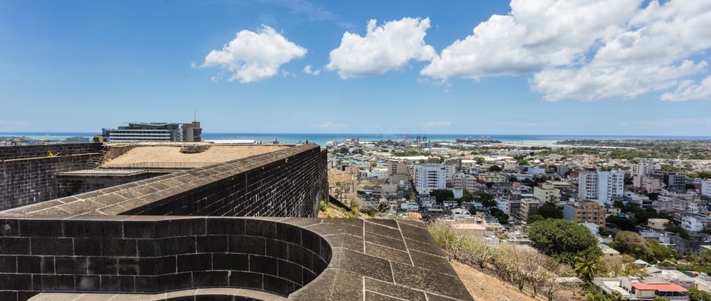 vista do forte adelainde em port louis ilhas mauricio