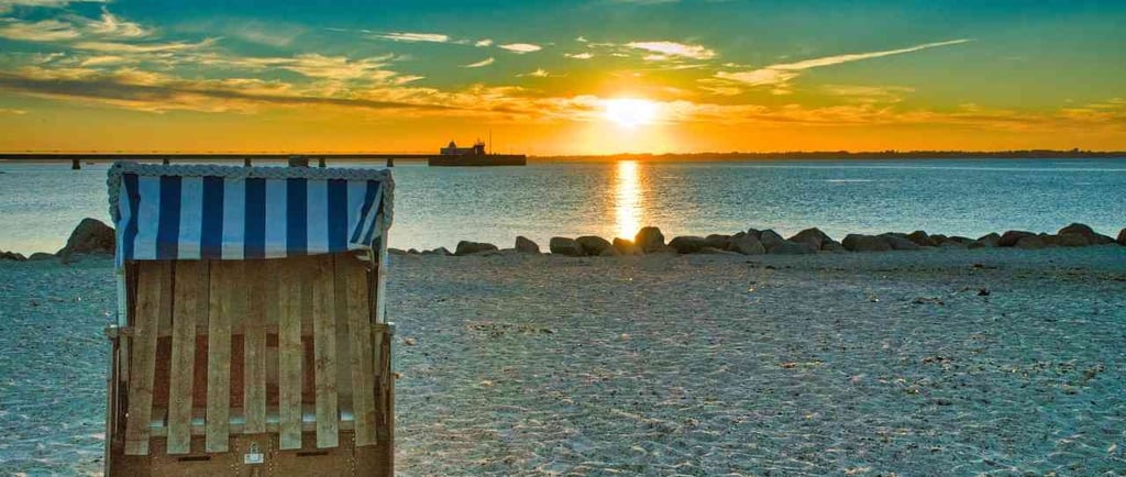 foto da vista da praia mais famosa de kiel
