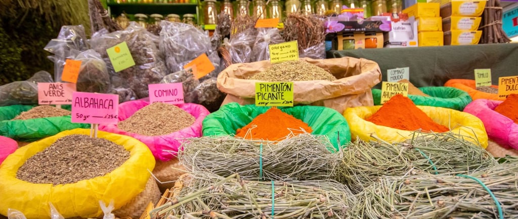 foto do mercado de especiarias em santa cruz tenerife