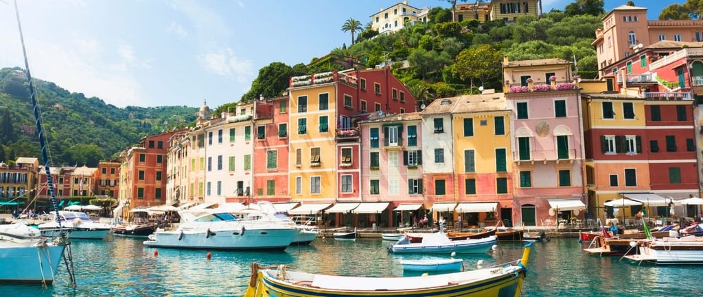 vista de portofino italia