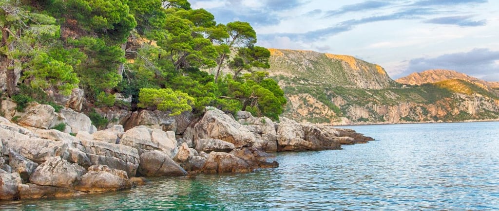 foto da ilha de lokrum em Dubrovnik