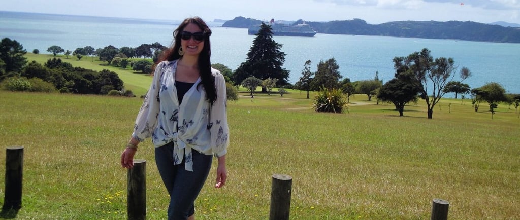 The Roaming Purser explorando as trilhas no Bay of Islands