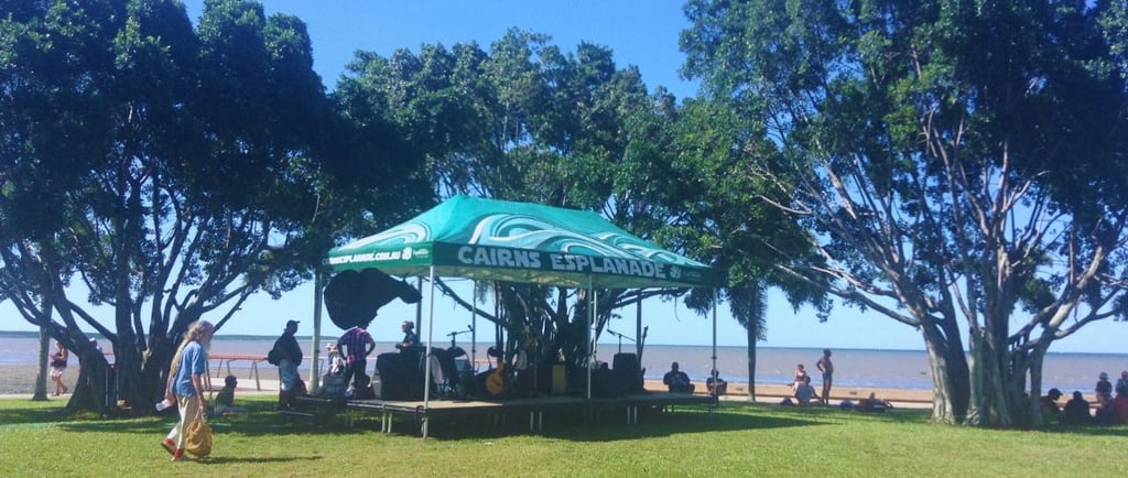 passeio pela lagoa esplanada em Cairns