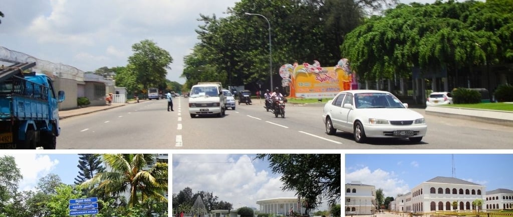 Destaques na Independence Avenue, Colombo, Sri Lanka.