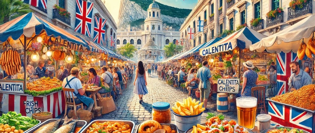 foto inspirada na culinária street food in Gibraltar
