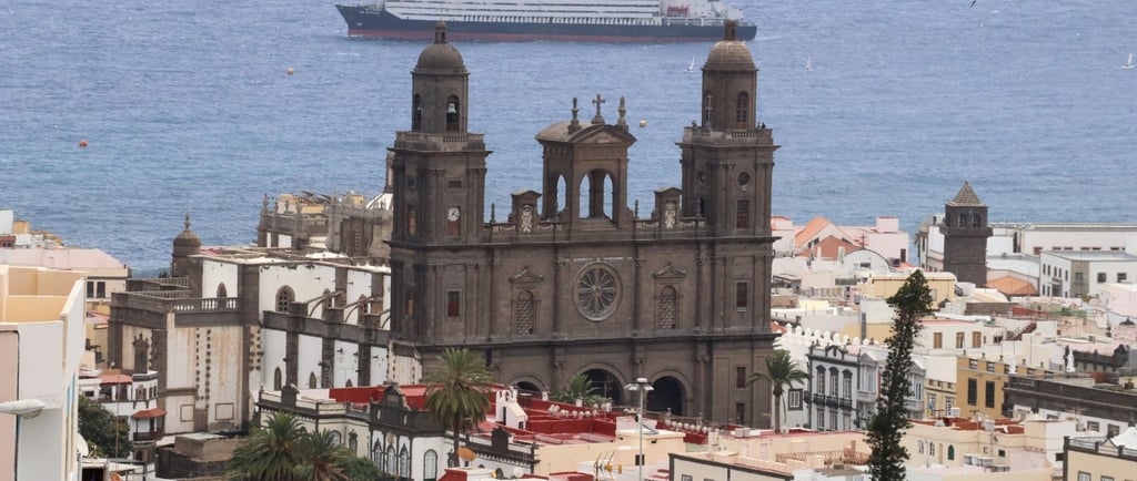vista do centro histórico de Vegueta em Gran Canaria