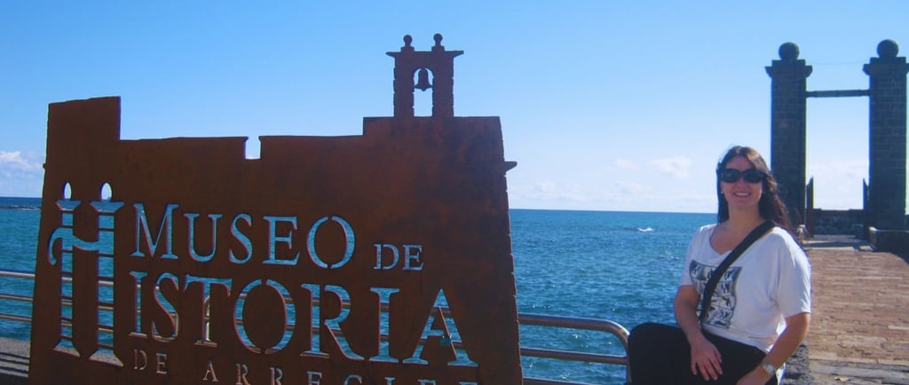 foto da autora em Arrecife Lanzarote
