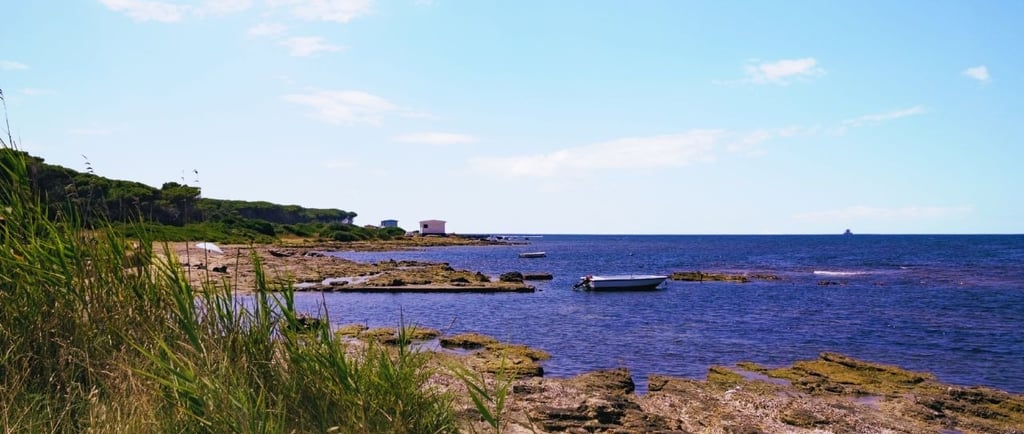foto da vista do mar de civitavecchia